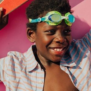 Bling2O Garter Green Snake swim goggles